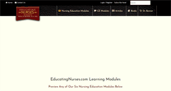 Desktop Screenshot of educatingnurses.com