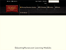 Tablet Screenshot of educatingnurses.com